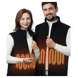Size Medium Heated Vest for Men and Women, Fleece