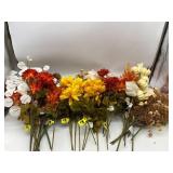 Large Lot Of Fall Fake Plants