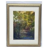 Size 20 x 16 Inches Beautiful Pond Floral Inspired
