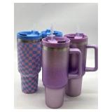 Lot of 4, 41 Oz Tumblers for Girls & Women, 2 Diff