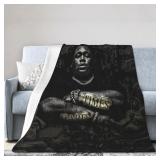 Grassoen Blanket Rod Wave Soft Flannel Blankets Th