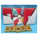 3pc small card binder and 5pc Pack of gold reprodu
