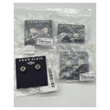 Lot of 4, Anne Klein Women's Pierced Earrings Knot
