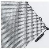 Fireplace Mesh Screen Curtain,Two 24' Wide x 20' H