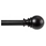 KENNEY KN87002 Layla Curtain Rod, 30'-84', Black