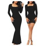 Fengbay Shapewear Dress for Women Bodycon Dress wi