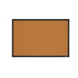 Quartet Cork Bulletin Board, 24' x 36', Black Wood