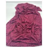 Size Large Women s Wine Red Off-The-Shoulder Beaui