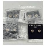 Lot of 4, Anne Klein Women's Pierced Earrings Knot