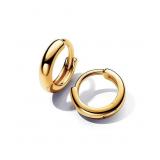 Pandora 14k gold-plated Round Huggie Hoop Earrings