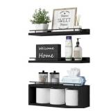 wopitues floating shelves fs-15-b black