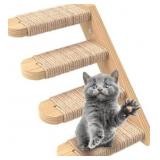 Skywin Cat Wall Steps - Solid Rubber Wood Cat Stai