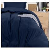 Size 68 x 90 Inches Twin/Full Size Navy Blue Comfo