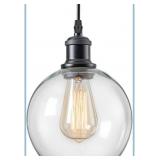 Glass Globe Pendant Light for Kitchen Island Foyer