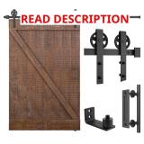 SMARTSTANDARD 9ft Heavy Duty Sliding Barn Door Har