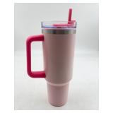 New Pink Tumbler with straw