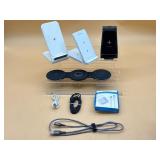 Lot of four wireless chargers for iPhones and cord