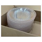 Large box of beaded plates