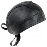 Milwaukee Leather SH319 Unisex Black Leather Skull