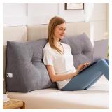 IASEAHK Headboard Pillow Queen, Triangle Pillows f