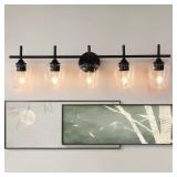 Bathroom Light Fixtures 5-Light Brushed Nickel Van