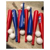 New Case of 8 Big Bat and Ball sets, red and blue