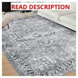 Large Area Rug 8x10 Washable Rug Living Room Rug V
