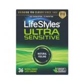LifeStyles Ultra Sensitive Lubricated Natural Late