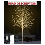 6FT Lighted Birch Tree, Birch Tree with 880 LED Li