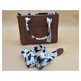 New Tote Bag for Women Western Cow Print Purse Des