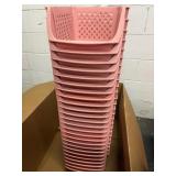 25 count PINK STACKABLE storage bins for organizat