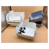 Plastic storage containers assortment and chip cli