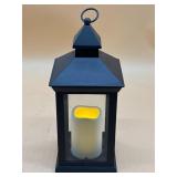 Flickering decorative LED candle lantern