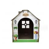ASPCA Cottage Cat House with Scratchboard - White