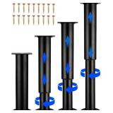 4 PCS Adjustable Height Bed Support Legs with 18PC