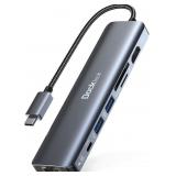 dockteck 7-in-1 USB C Hub with 4K 60Hz HDMI, 1Gbps
