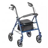 Four Wheel Rollator Rolling Walker with Fold Up Re
