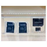 Memory card and adapters lot