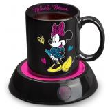 Disney DMG-18 Minnie Mouse Mug Warmer, Black/Pink