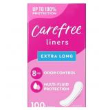 CAREFREE  Panty Liners Extra Long Flat Unscented 8