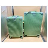New quality 2Pc luggage set with cup holders lock