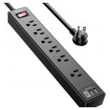 6Ft Power Strip Surge Protector - Yintar Extension