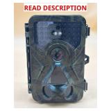 Trail camera with memory card