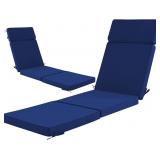 72 x 21 Inch Outdoor Chaise Lounge Cushions Set of