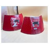 Two sets metal tree collars
