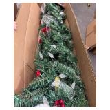 New (case pack of 4) 6 ft garland with lights.