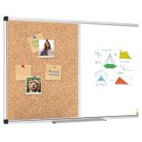 XBoard Magnetic Dry Erase Board & Cork Board 48 x