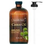 Essentially KateS Castor Oil 16 Fl Oz (Glass Bottl