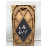 Wooden sign decoration
