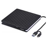 External DVD Drive, Amicool USB 3.0 Type-C CD DVD